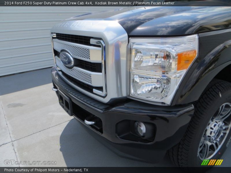 Kodiak Brown Metallic / Platinum Pecan Leather 2014 Ford F250 Super Duty Platinum Crew Cab 4x4