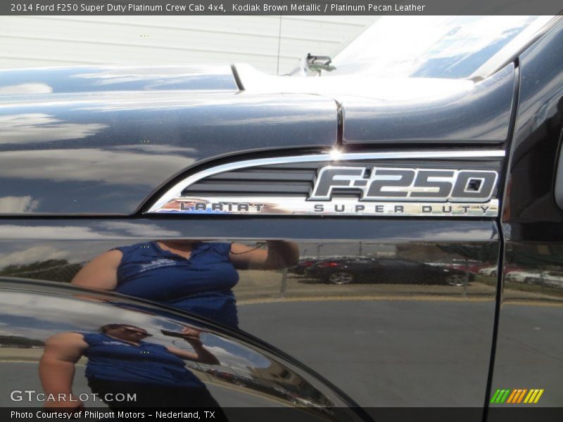 Kodiak Brown Metallic / Platinum Pecan Leather 2014 Ford F250 Super Duty Platinum Crew Cab 4x4