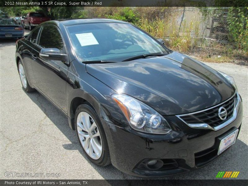 Super Black / Red 2012 Nissan Altima 3.5 SR Coupe