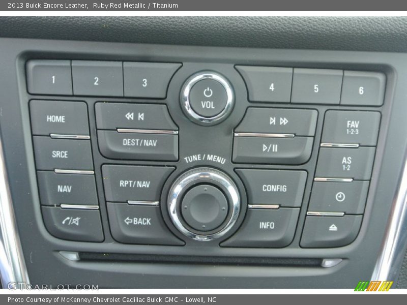 Controls of 2013 Encore Leather