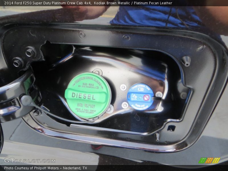 Kodiak Brown Metallic / Platinum Pecan Leather 2014 Ford F250 Super Duty Platinum Crew Cab 4x4