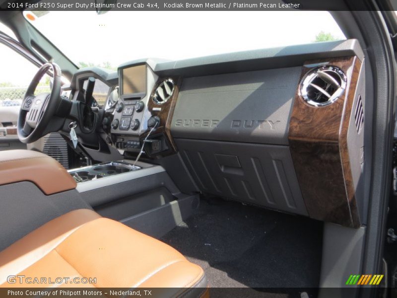 Kodiak Brown Metallic / Platinum Pecan Leather 2014 Ford F250 Super Duty Platinum Crew Cab 4x4