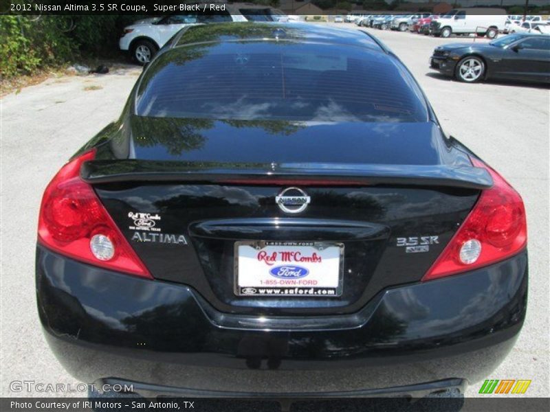 Super Black / Red 2012 Nissan Altima 3.5 SR Coupe