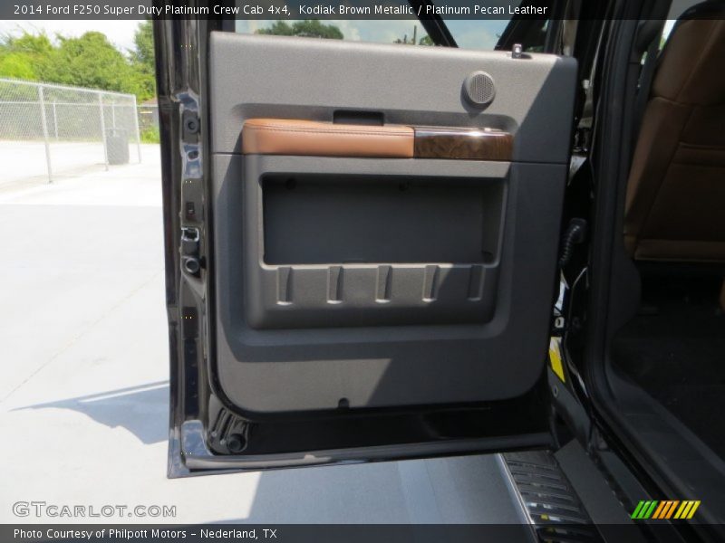 Kodiak Brown Metallic / Platinum Pecan Leather 2014 Ford F250 Super Duty Platinum Crew Cab 4x4