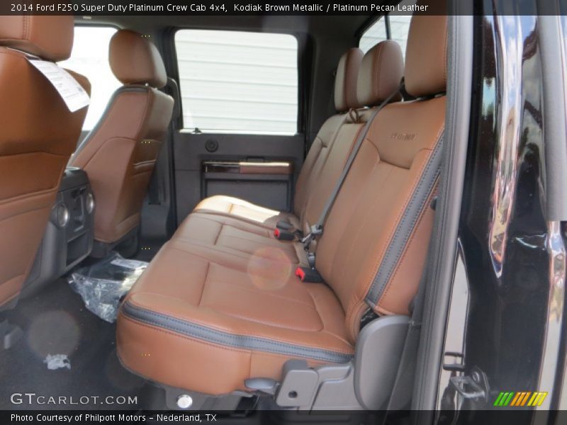 Rear Seat of 2014 F250 Super Duty Platinum Crew Cab 4x4