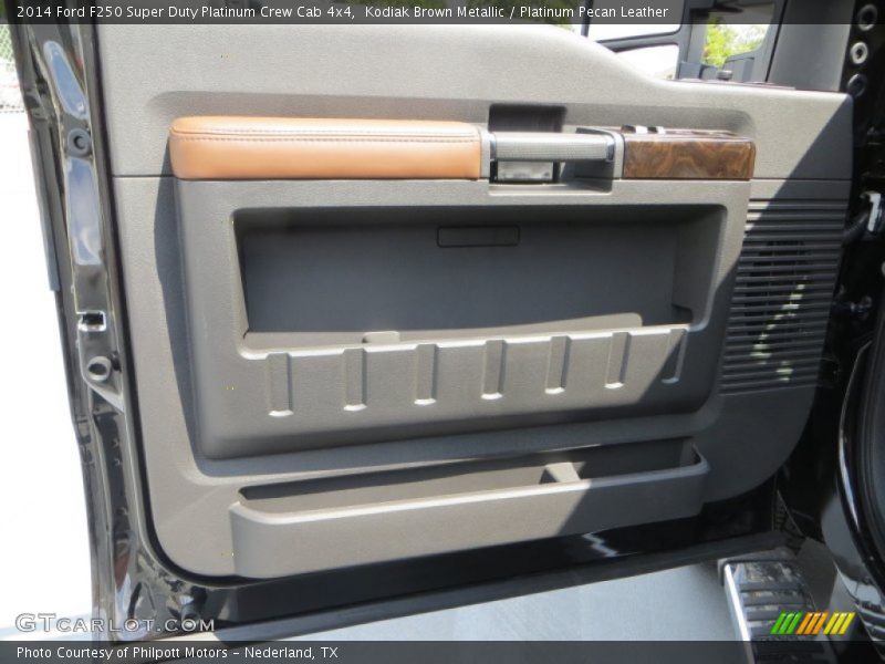 Kodiak Brown Metallic / Platinum Pecan Leather 2014 Ford F250 Super Duty Platinum Crew Cab 4x4