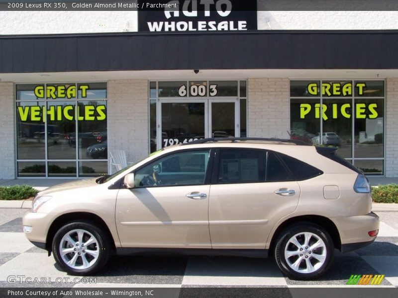 Golden Almond Metallic / Parchment 2009 Lexus RX 350