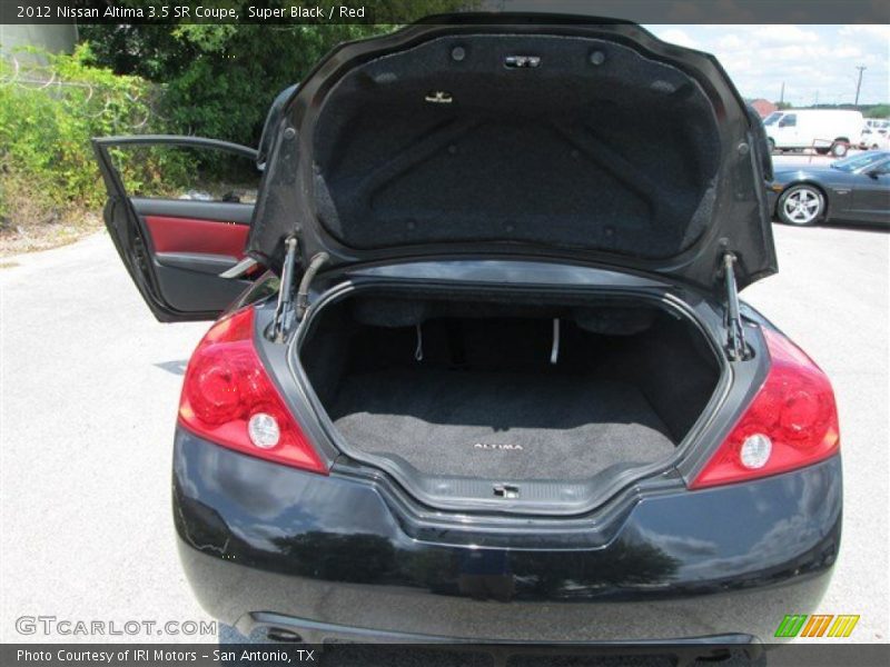 Super Black / Red 2012 Nissan Altima 3.5 SR Coupe