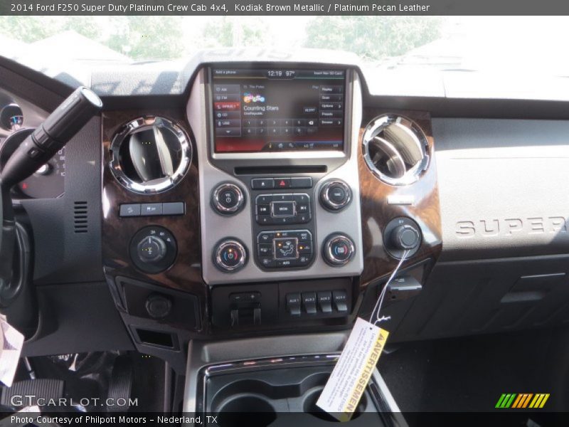 Kodiak Brown Metallic / Platinum Pecan Leather 2014 Ford F250 Super Duty Platinum Crew Cab 4x4