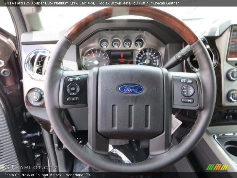 Kodiak Brown Metallic / Platinum Pecan Leather 2014 Ford F250 Super Duty Platinum Crew Cab 4x4