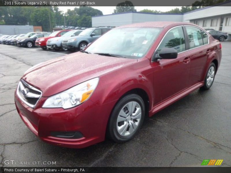 Ruby Red Pearl / Off-Black 2011 Subaru Legacy 2.5i
