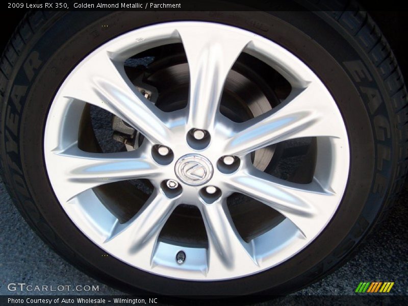 Golden Almond Metallic / Parchment 2009 Lexus RX 350