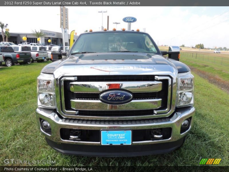 Tuxedo Black Metallic / Adobe 2012 Ford F250 Super Duty Lariat Crew Cab 4x4