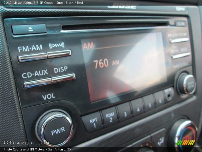 Super Black / Red 2012 Nissan Altima 3.5 SR Coupe