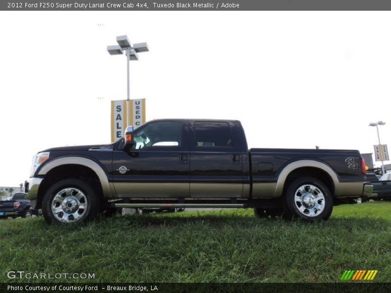 Tuxedo Black Metallic / Adobe 2012 Ford F250 Super Duty Lariat Crew Cab 4x4