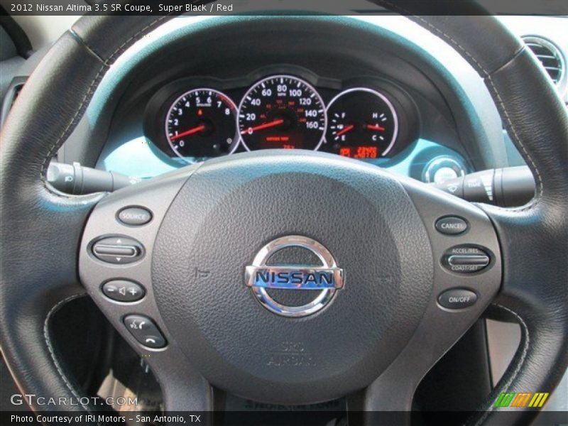Super Black / Red 2012 Nissan Altima 3.5 SR Coupe