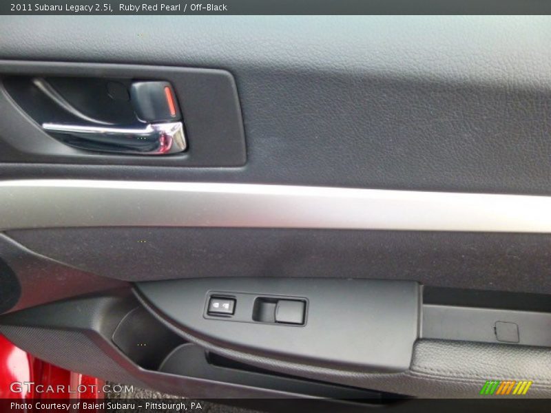 Ruby Red Pearl / Off-Black 2011 Subaru Legacy 2.5i