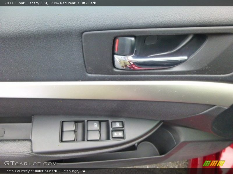 Ruby Red Pearl / Off-Black 2011 Subaru Legacy 2.5i