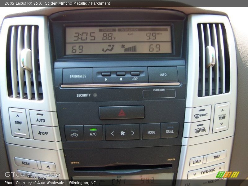 Golden Almond Metallic / Parchment 2009 Lexus RX 350