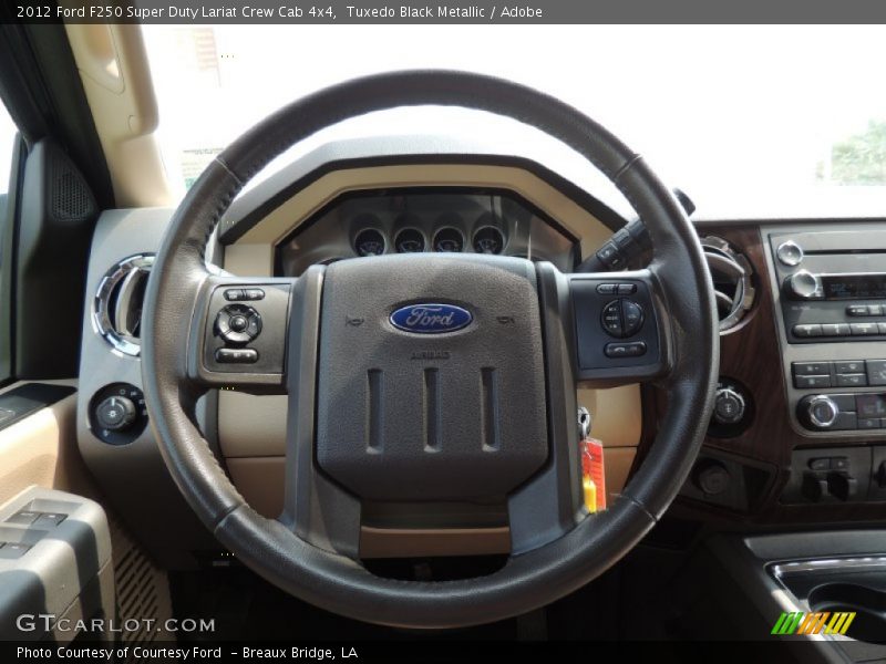 Tuxedo Black Metallic / Adobe 2012 Ford F250 Super Duty Lariat Crew Cab 4x4