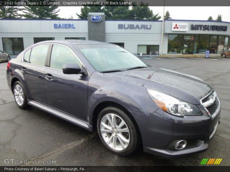 Graphite Gray Metallic / Off Black Leather 2013 Subaru Legacy 2.5i Limited