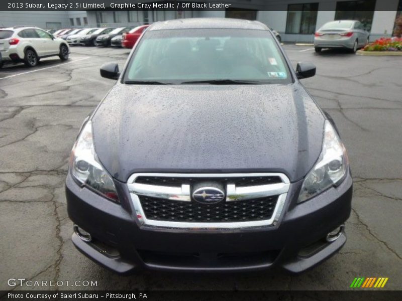 Graphite Gray Metallic / Off Black Leather 2013 Subaru Legacy 2.5i Limited