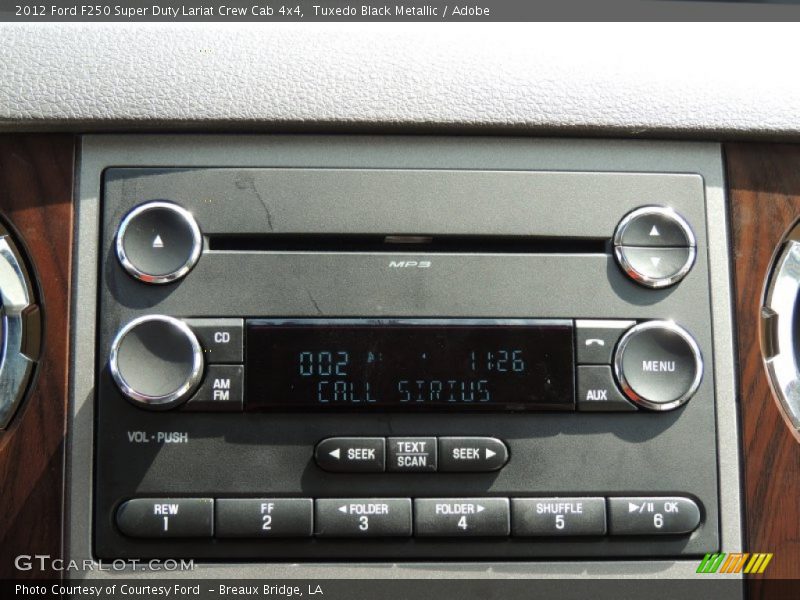 Tuxedo Black Metallic / Adobe 2012 Ford F250 Super Duty Lariat Crew Cab 4x4