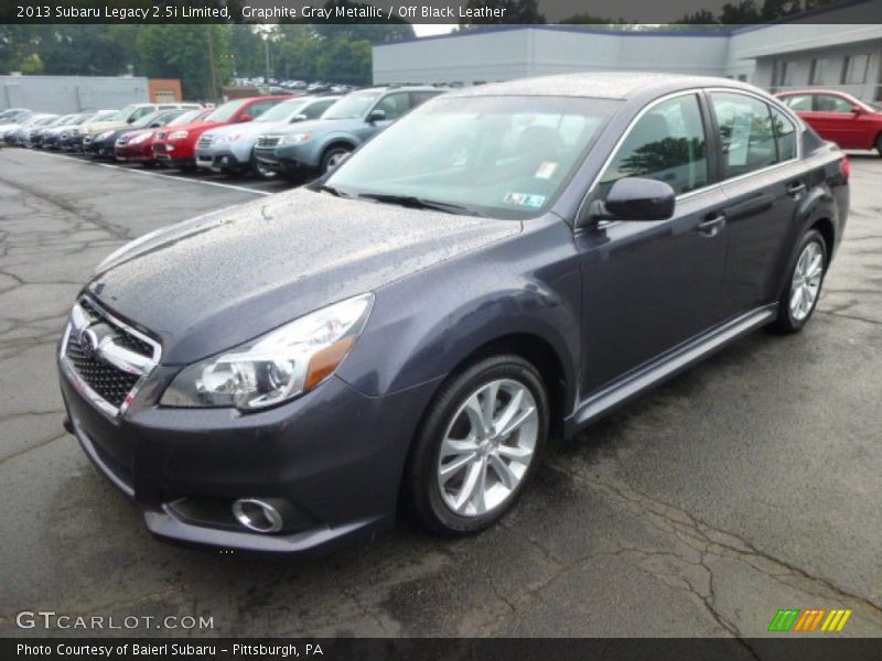 Graphite Gray Metallic / Off Black Leather 2013 Subaru Legacy 2.5i Limited