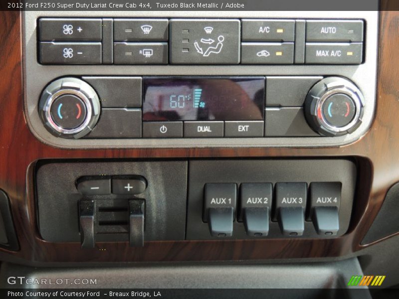 Tuxedo Black Metallic / Adobe 2012 Ford F250 Super Duty Lariat Crew Cab 4x4