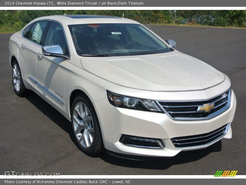 White Diamond Tricoat / Jet Black/Dark Titanium 2014 Chevrolet Impala LTZ