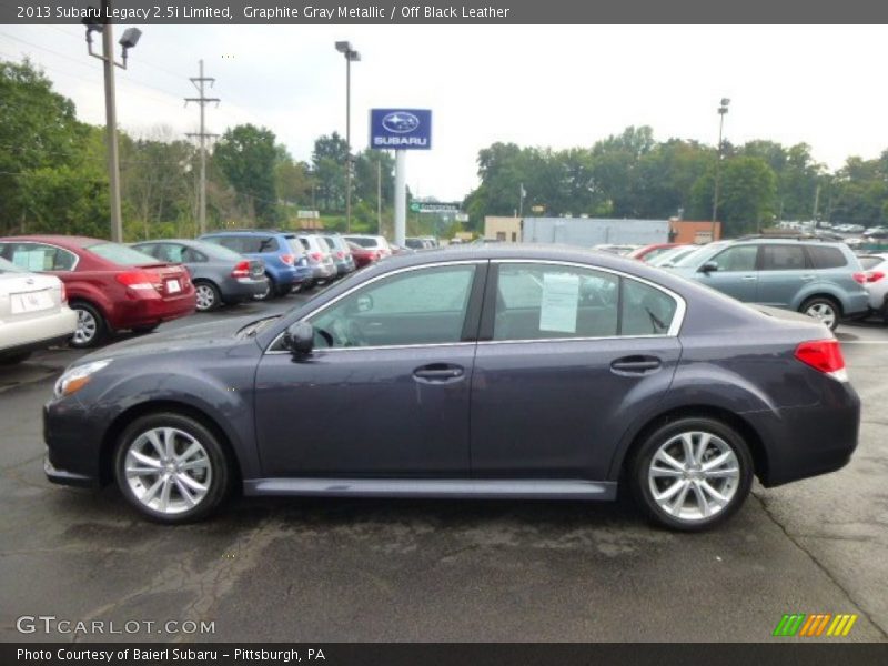 Graphite Gray Metallic / Off Black Leather 2013 Subaru Legacy 2.5i Limited