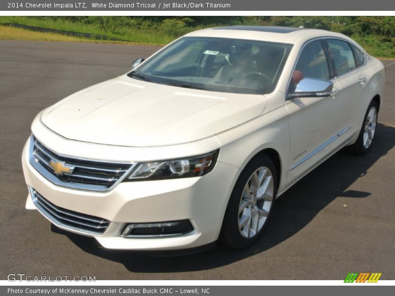 White Diamond Tricoat / Jet Black/Dark Titanium 2014 Chevrolet Impala LTZ