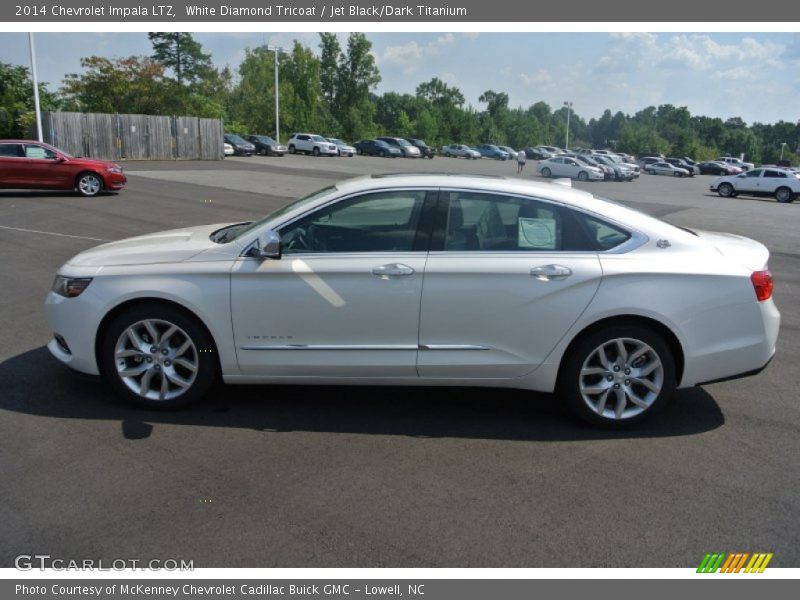 White Diamond Tricoat / Jet Black/Dark Titanium 2014 Chevrolet Impala LTZ