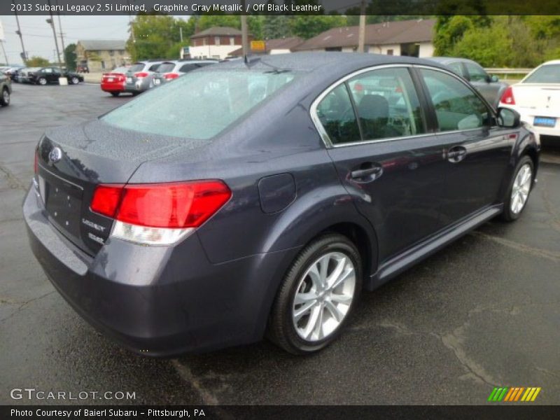 Graphite Gray Metallic / Off Black Leather 2013 Subaru Legacy 2.5i Limited
