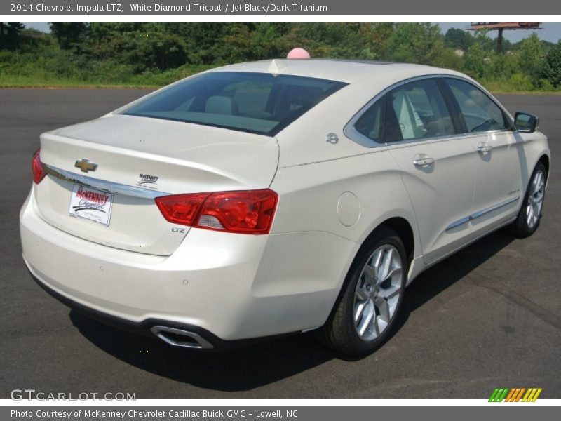 White Diamond Tricoat / Jet Black/Dark Titanium 2014 Chevrolet Impala LTZ