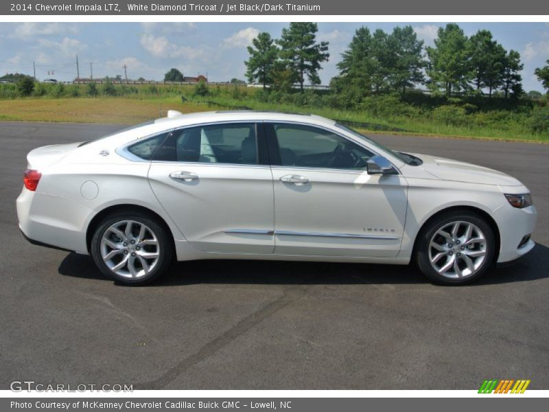 White Diamond Tricoat / Jet Black/Dark Titanium 2014 Chevrolet Impala LTZ