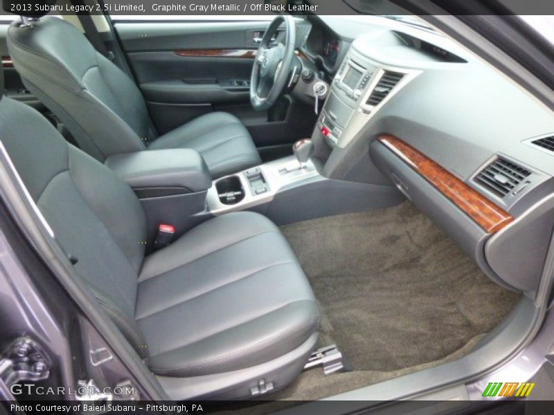 Graphite Gray Metallic / Off Black Leather 2013 Subaru Legacy 2.5i Limited