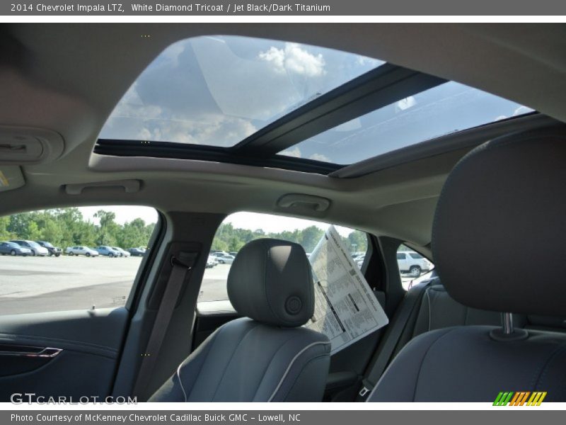 White Diamond Tricoat / Jet Black/Dark Titanium 2014 Chevrolet Impala LTZ