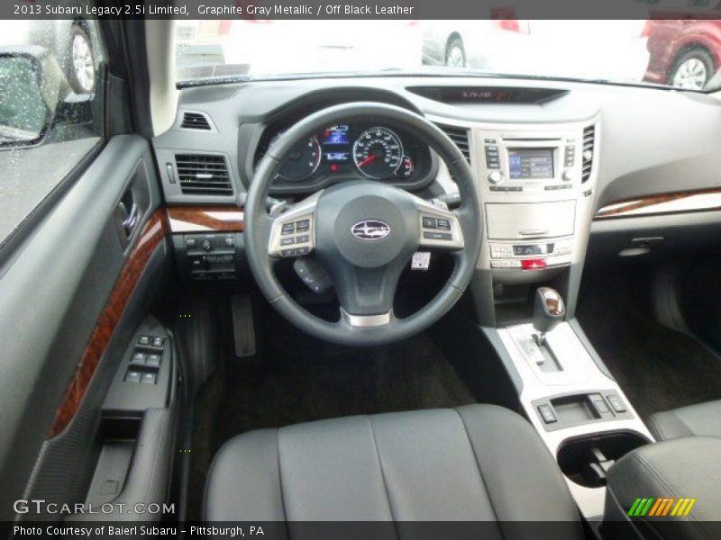 Graphite Gray Metallic / Off Black Leather 2013 Subaru Legacy 2.5i Limited