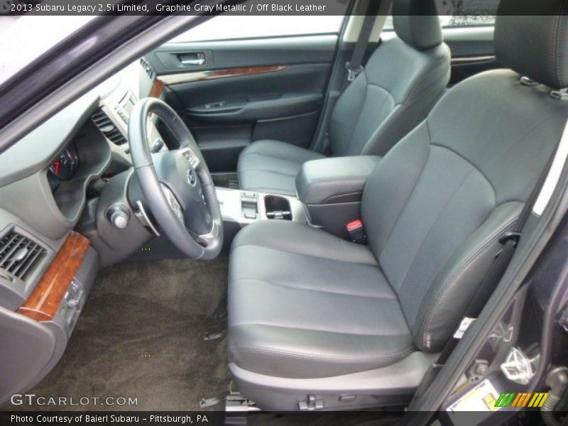 Graphite Gray Metallic / Off Black Leather 2013 Subaru Legacy 2.5i Limited