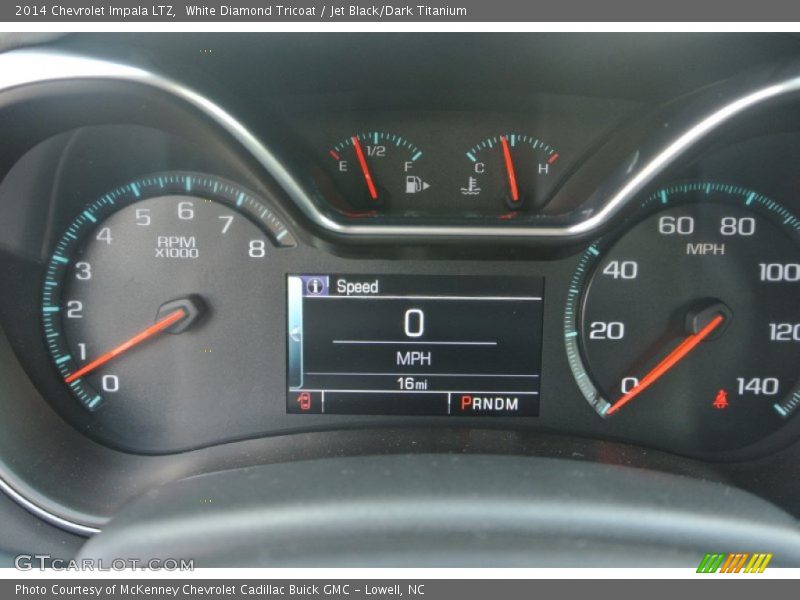White Diamond Tricoat / Jet Black/Dark Titanium 2014 Chevrolet Impala LTZ