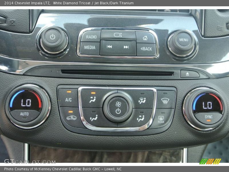 White Diamond Tricoat / Jet Black/Dark Titanium 2014 Chevrolet Impala LTZ