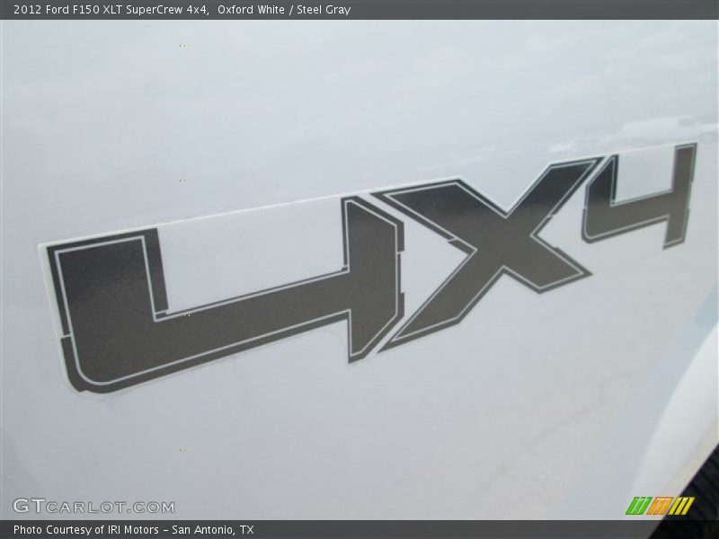 Oxford White / Steel Gray 2012 Ford F150 XLT SuperCrew 4x4