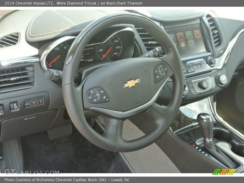 White Diamond Tricoat / Jet Black/Dark Titanium 2014 Chevrolet Impala LTZ