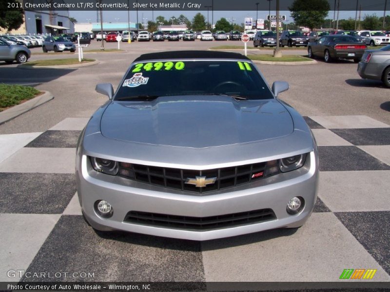 Silver Ice Metallic / Gray 2011 Chevrolet Camaro LT/RS Convertible
