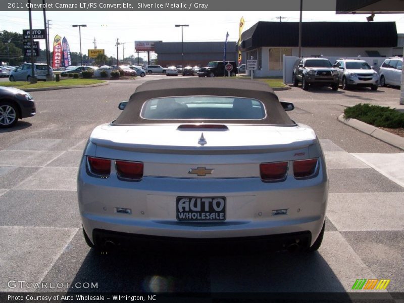 Silver Ice Metallic / Gray 2011 Chevrolet Camaro LT/RS Convertible