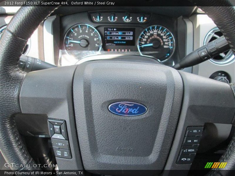 Oxford White / Steel Gray 2012 Ford F150 XLT SuperCrew 4x4