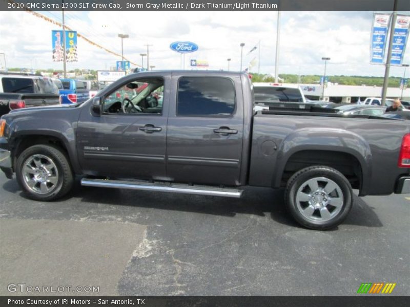 Storm Gray Metallic / Dark Titanium/Light Titanium 2010 GMC Sierra 1500 SLT Crew Cab