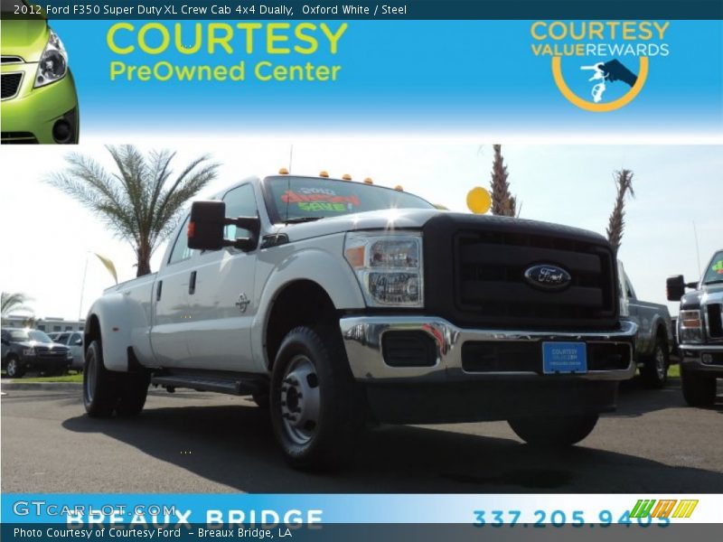 Oxford White / Steel 2012 Ford F350 Super Duty XL Crew Cab 4x4 Dually