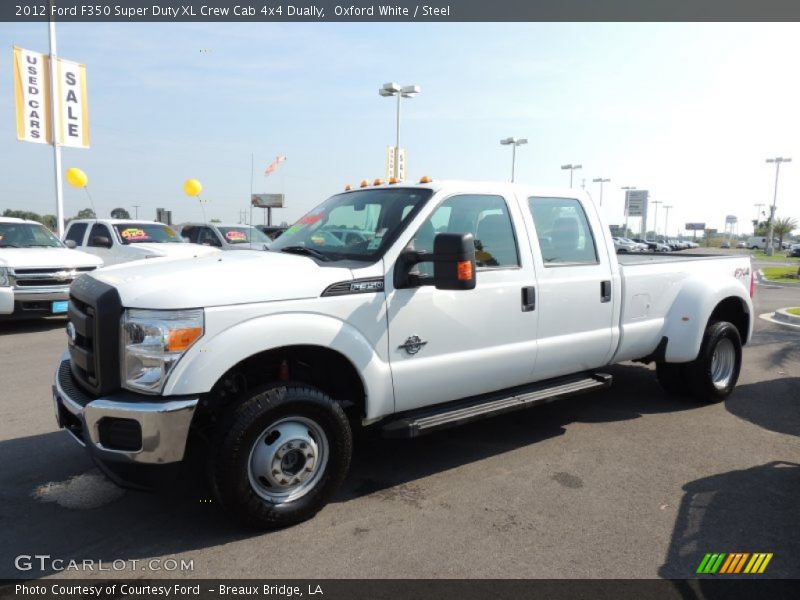 Oxford White / Steel 2012 Ford F350 Super Duty XL Crew Cab 4x4 Dually